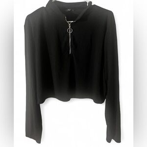 SHEIN Black Zippered top